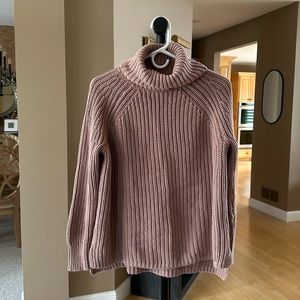 Pink Turtle Neck Sweater